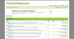 Desktop Screenshot of diskusiwisata.com